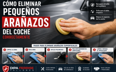 Cómo eliminar pequeños arañazos del coche correctamente