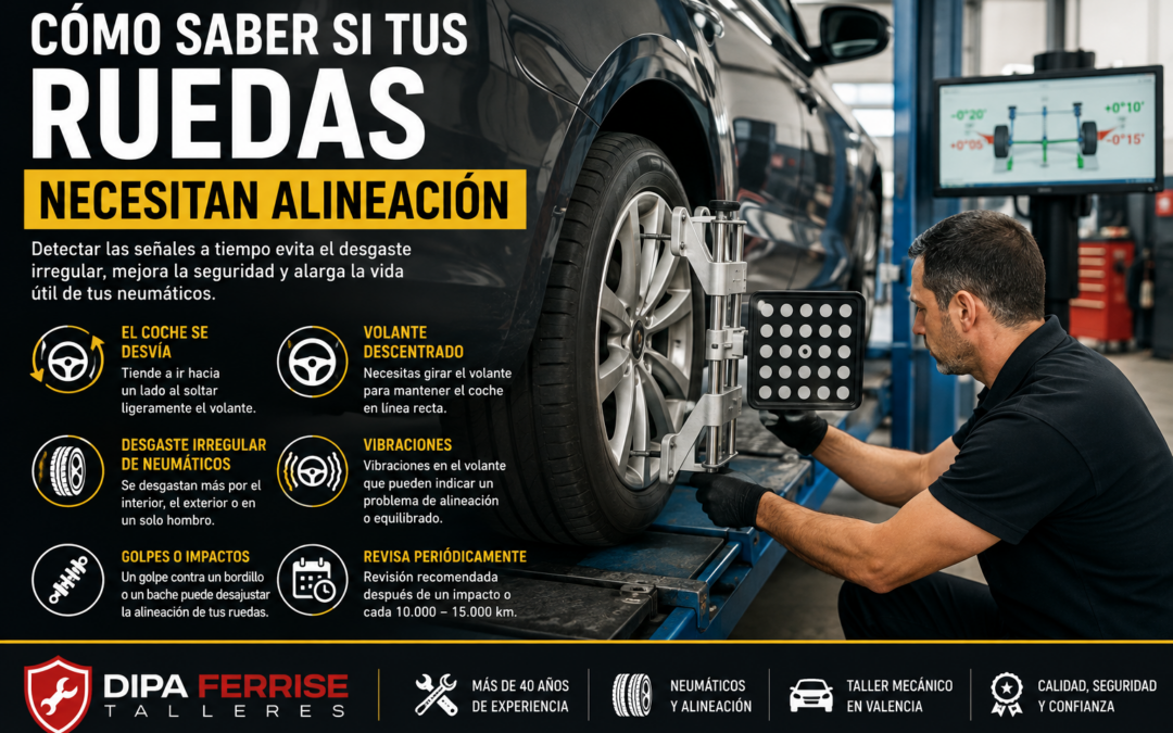 Cómo saber si tus ruedas necesitan alineación